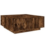 vidaXL Măsuță de cafea stejar fumuriu 100x100x40 cm din lemn prelucrat