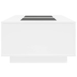 vidaXL Măsuță de cafea cu LED infinity, alb, 116x69x40 cm vidaXL Măsuță de cafea cu LED infinity, alb, 116x69x40 cm