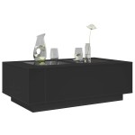 vidaXL Măsuță de cafea cu LED infinity, negru, 116x69x40 cm vidaXL Măsuță de cafea cu LED infinity, negru, 116x69x40 cm