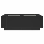 vidaXL Măsuță de cafea cu LED infinity, negru, 116x69x40 cm vidaXL Măsuță de cafea cu LED infinity, negru, 116x69x40 cm