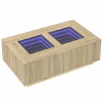 vidaXL Măsuță de cafea cu LED infinity, stejar sonoma, 116x69x40 cm vidaXL Măsuță de cafea cu LED infinity, stejar sonoma, 116x69x40 cm
