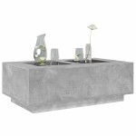 vidaXL Măsuță de cafea cu LED infinity, gri beton, 116x69x40 cm vidaXL Măsuță de cafea cu LED infinity, gri beton, 116x69x40 cm