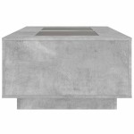 vidaXL Măsuță de cafea cu LED infinity, gri beton, 116x69x40 cm vidaXL Măsuță de cafea cu LED infinity, gri beton, 116x69x40 cm
