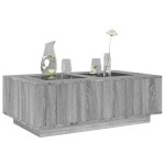 vidaXL Măsuță de cafea cu LED infinity, gri sonoma, 116x69x40 cm vidaXL Măsuță de cafea cu LED infinity, gri sonoma, 116x69x40 cm