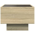 vidaXL Noptieră cu LED infinity, stejar sonoma, 40x40x30 cm vidaXL Noptieră cu LED infinity, stejar sonoma, 40x40x30 cm