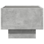 vidaXL Noptieră cu LED infinity, gri beton, 40x40x30 cm vidaXL Noptieră cu LED infinity, gri beton, 40x40x30 cm