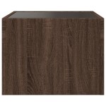vidaXL Noptieră cu LED infinity, stejar maro, 40x40x30 cm vidaXL Noptieră cu LED infinity, stejar maro, 40x40x30 cm