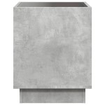 vidaXL Noptieră cu LED infinity, gri beton, 40x40x50 cm vidaXL Noptieră cu LED infinity, gri beton, 40x40x50 cm