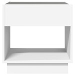 vidaXL Noptieră cu LED infinity, alb, 50x50x50 cm vidaXL Noptieră cu LED infinity, alb, 50x50x50 cm