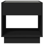 vidaXL Noptieră cu LED infinity, negru, 50x50x50 cm vidaXL Noptieră cu LED infinity, negru, 50x50x50 cm