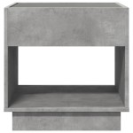 vidaXL Noptieră cu LED infinity, gri beton, 50x50x50 cm vidaXL Noptieră cu LED infinity, gri beton, 50x50x50 cm