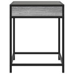 vidaXL Noptieră cu LED infinity, gri sonoma, 40x40x51 cm vidaXL Noptieră cu LED infinity, gri sonoma, 40x40x51 cm