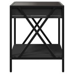 vidaXL Noptieră cu LED infinity, negru, 40x40x49 cm vidaXL Noptieră cu LED infinity, negru, 40x40x49 cm
