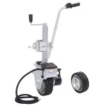 vidaXL Roată de manevră motorizată pentru remorcă, aluminiu 12 V 350 W vidaXL Roată de manevră motorizată pentru remorcă, aluminiu 12 V 350 W