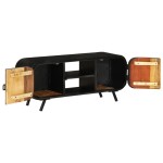 vidaXL Comodă TV, 110x30x45 cm, lemn masiv reciclat