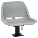 vidaXL Set scaun pliabil, 2 piese, fără pernă, gri, 48x51x41 cm vidaXL Set scaun pliabil, 2 piese, fără pernă, gri, 48x51x41 cm