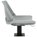 vidaXL Set scaun pliabil, 2 piese, fără pernă, gri, 48x51x41 cm vidaXL Set scaun pliabil, 2 piese, fără pernă, gri, 48x51x41 cm