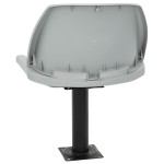 vidaXL Set scaun pliabil, 2 piese, fără pernă, gri, 48x51x41 cm vidaXL Set scaun pliabil, 2 piese, fără pernă, gri, 48x51x41 cm