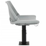 vidaXL Set scaun pliabil, 2 piese, fără pernă, gri, 48x51x41 cm vidaXL Set scaun pliabil, 2 piese, fără pernă, gri, 48x51x41 cm