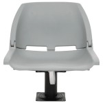 vidaXL Set scaun pliabil, 4 piese, fără pernă, gri, 48x51x41 cm vidaXL Set scaun pliabil, 4 piese, fără pernă, gri, 48x51x41 cm