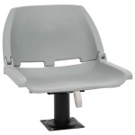 vidaXL Set scaun pliabil, 4 piese, fără pernă, gri, 48x51x41 cm vidaXL Set scaun pliabil, 4 piese, fără pernă, gri, 48x51x41 cm