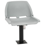 vidaXL Set scaun pliabil, 4 piese, fără pernă, gri, 48x51x41 cm vidaXL Set scaun pliabil, 4 piese, fără pernă, gri, 48x51x41 cm