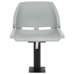 vidaXL Set scaun pliabil, 4 piese, fără pernă, gri, 48x51x41 cm vidaXL Set scaun pliabil, 4 piese, fără pernă, gri, 48x51x41 cm