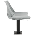 vidaXL Set scaun pliabil, 4 piese, fără pernă, gri, 48x51x41 cm vidaXL Set scaun pliabil, 4 piese, fără pernă, gri, 48x51x41 cm