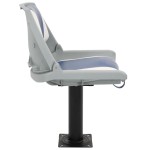 vidaXL Set scaun pliabil pentru barcă, albastru și alb, 48x51x41 cm vidaXL Set scaun pliabil pentru barcă, albastru și alb, 48x51x41 cm