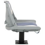 vidaXL Set scaun pliabil pentru barcă, albastru și alb, 48x51x41 cm vidaXL Set scaun pliabil pentru barcă, albastru și alb, 48x51x41 cm