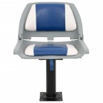 vidaXL Set scaun pliabil pentru barcă, albastru și alb, 48x51x41 cm vidaXL Set scaun pliabil pentru barcă, albastru și alb, 48x51x41 cm