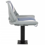 vidaXL Set scaun pliabil pentru barcă, albastru și alb, 48x51x41 cm vidaXL Set scaun pliabil pentru barcă, albastru și alb, 48x51x41 cm