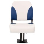 vidaXL Set scaun pliabil pentru barcă, albastru și alb, 48x51x41 cm vidaXL Set scaun pliabil pentru barcă, albastru și alb, 48x51x41 cm