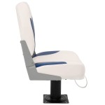 vidaXL Set scaun pliabil pentru barcă, albastru și alb, 48x51x41 cm vidaXL Set scaun pliabil pentru barcă, albastru și alb, 48x51x41 cm
