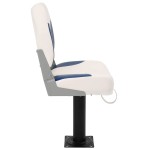vidaXL Set scaun pliabil pentru barcă, albastru și alb, 41x36x48 cm vidaXL Set scaun pliabil pentru barcă, albastru și alb, 41x36x48 cm