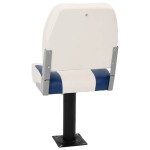 vidaXL Set scaun pliabil pentru barcă, albastru și alb, 41x36x48 cm vidaXL Set scaun pliabil pentru barcă, albastru și alb, 41x36x48 cm