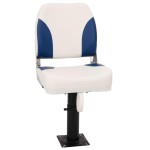 vidaXL Set scaun pliabil pentru barcă, albastru și alb, 41x36x48 cm vidaXL Set scaun pliabil pentru barcă, albastru și alb, 41x36x48 cm