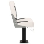 vidaXL Set scaun pliabil de barcă, 2 piese, spătar mic/centură fixare vidaXL Set scaun pliabil de barcă, 2 piese, spătar mic/centură fixare