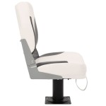 vidaXL Set scaune pliabile pentru barcă, 4 piese, spătar mic