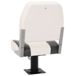 vidaXL Set scaune pliabile pentru barcă, 4 piese, spătar mic