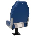 vidaXL Set cu scaun pentru barcă, pliabil, 2 piese, spătar înalt vidaXL Set cu scaun pentru barcă, pliabil, 2 piese, spătar înalt