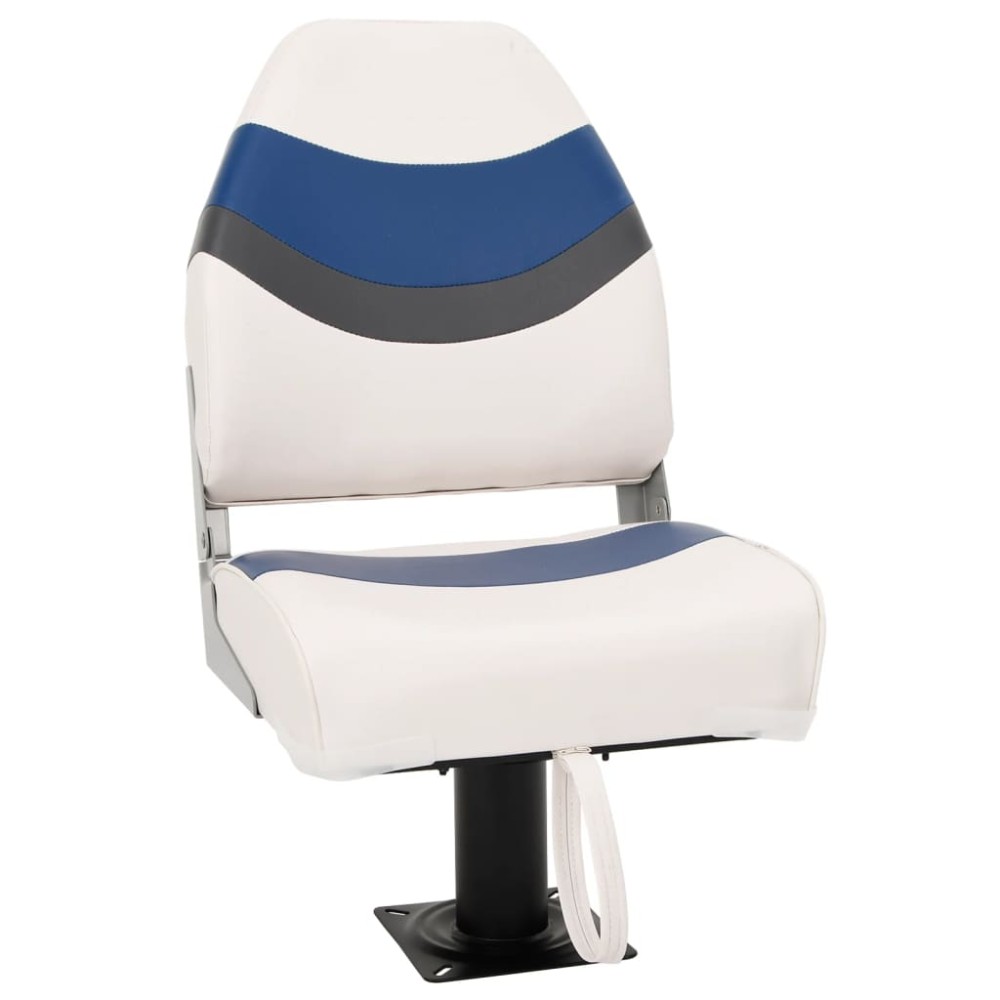 vidaXL Set cu scaun pentru barcă, pliabil, 2 piese, spătar înalt