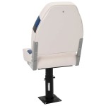 vidaXL Set cu scaun pentru barcă, pliabil, 2 piese, spătar înalt vidaXL Set cu scaun pentru barcă, pliabil, 2 piese, spătar înalt