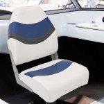 vidaXL Scaune pliabile pentru barcă 2 buc. cu spătar înalt 44x38x55 cm vidaXL Scaune pliabile pentru barcă 2 buc. cu spătar înalt 44x38x55 cm