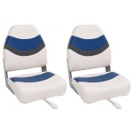vidaXL Scaune pliabile pentru barcă 2 buc. cu spătar înalt 44x38x55 cm vidaXL Scaune pliabile pentru barcă 2 buc. cu spătar înalt 44x38x55 cm