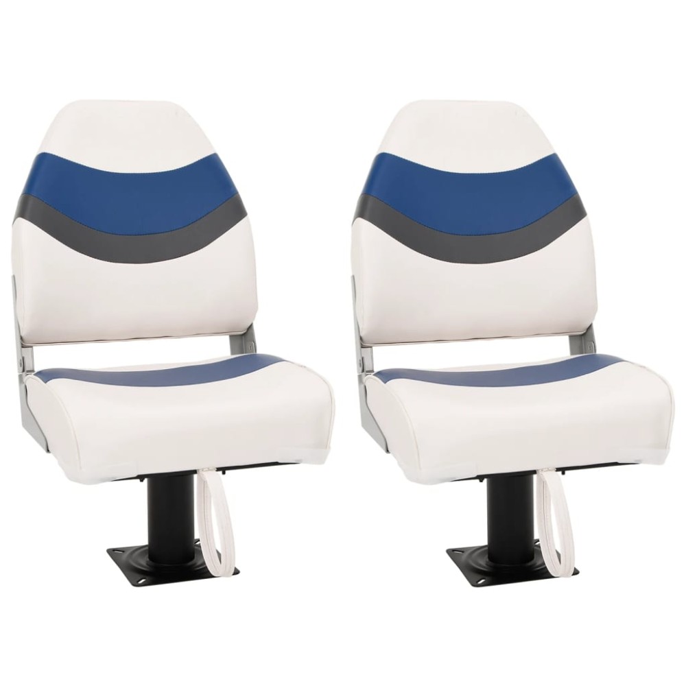 vidaXL Set cu scaun pentru barcă, pliabil, 4 piese, spătar înalt