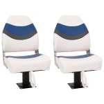 vidaXL Set cu scaun pentru barcă, pliabil, 4 piese, spătar înalt vidaXL Set cu scaun pentru barcă, pliabil, 4 piese, spătar înalt