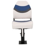 vidaXL Set cu scaun pentru barcă, pliabil, 4 piese, spătar înalt vidaXL Set cu scaun pentru barcă, pliabil, 4 piese, spătar înalt
