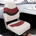 vidaXL Set cu scaun pentru barcă, pliabil, 2 piese, spătar înalt vidaXL Set cu scaun pentru barcă, pliabil, 2 piese, spătar înalt