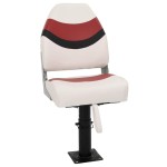 vidaXL Set cu scaun pentru barcă, pliabil, 2 piese, spătar înalt vidaXL Set cu scaun pentru barcă, pliabil, 2 piese, spătar înalt
